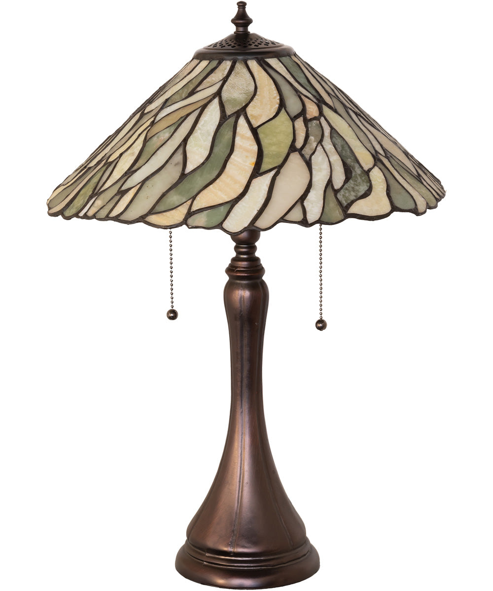23" High Willow Jadestone Table Lamp