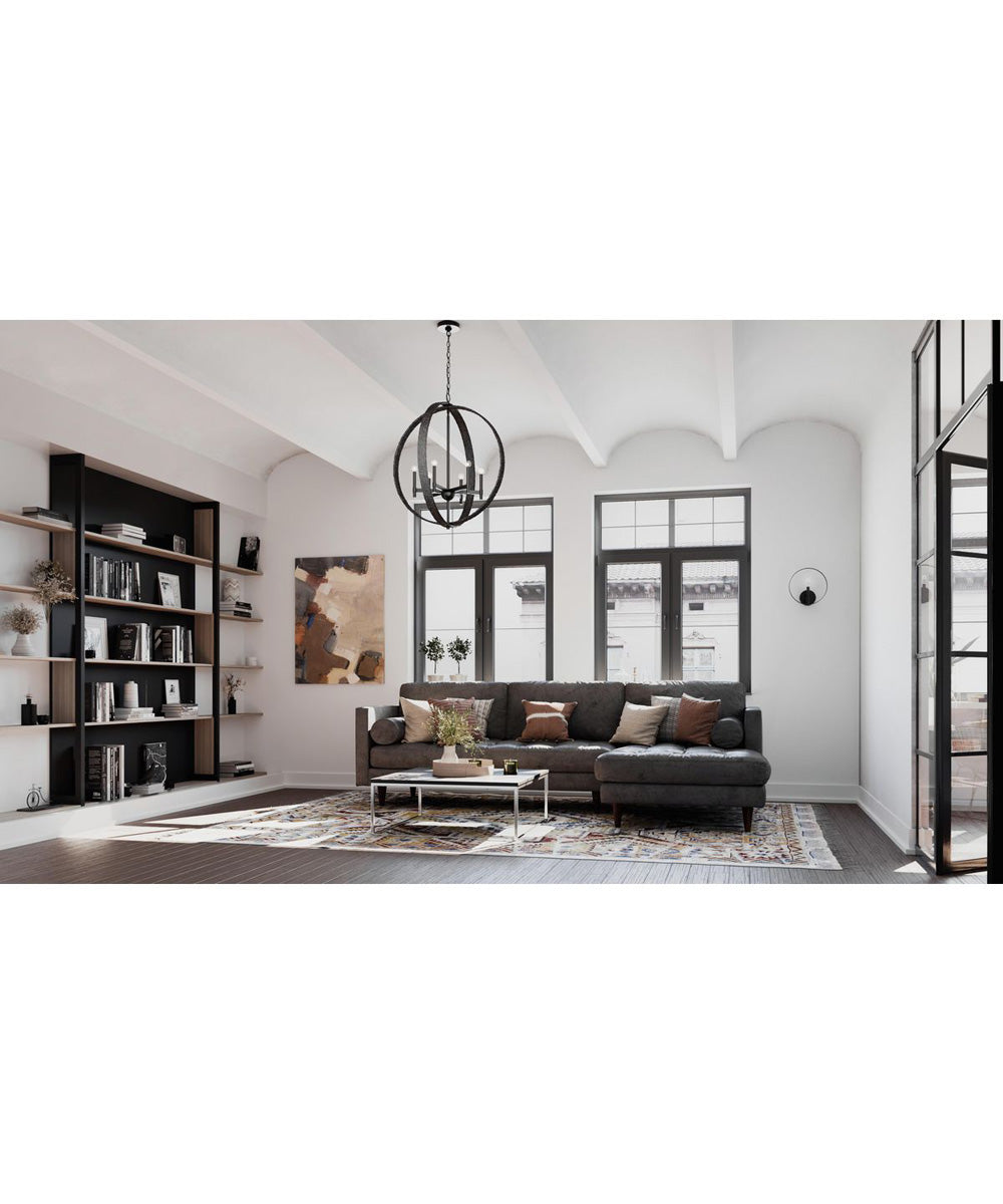 Allegheny 6-Light Pendant Matte Black