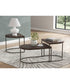 Vanmore Occasional Table Set Set of 3 Dark Brown