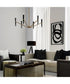 Enzo 6-Light Chandelier Aged Brass and Black