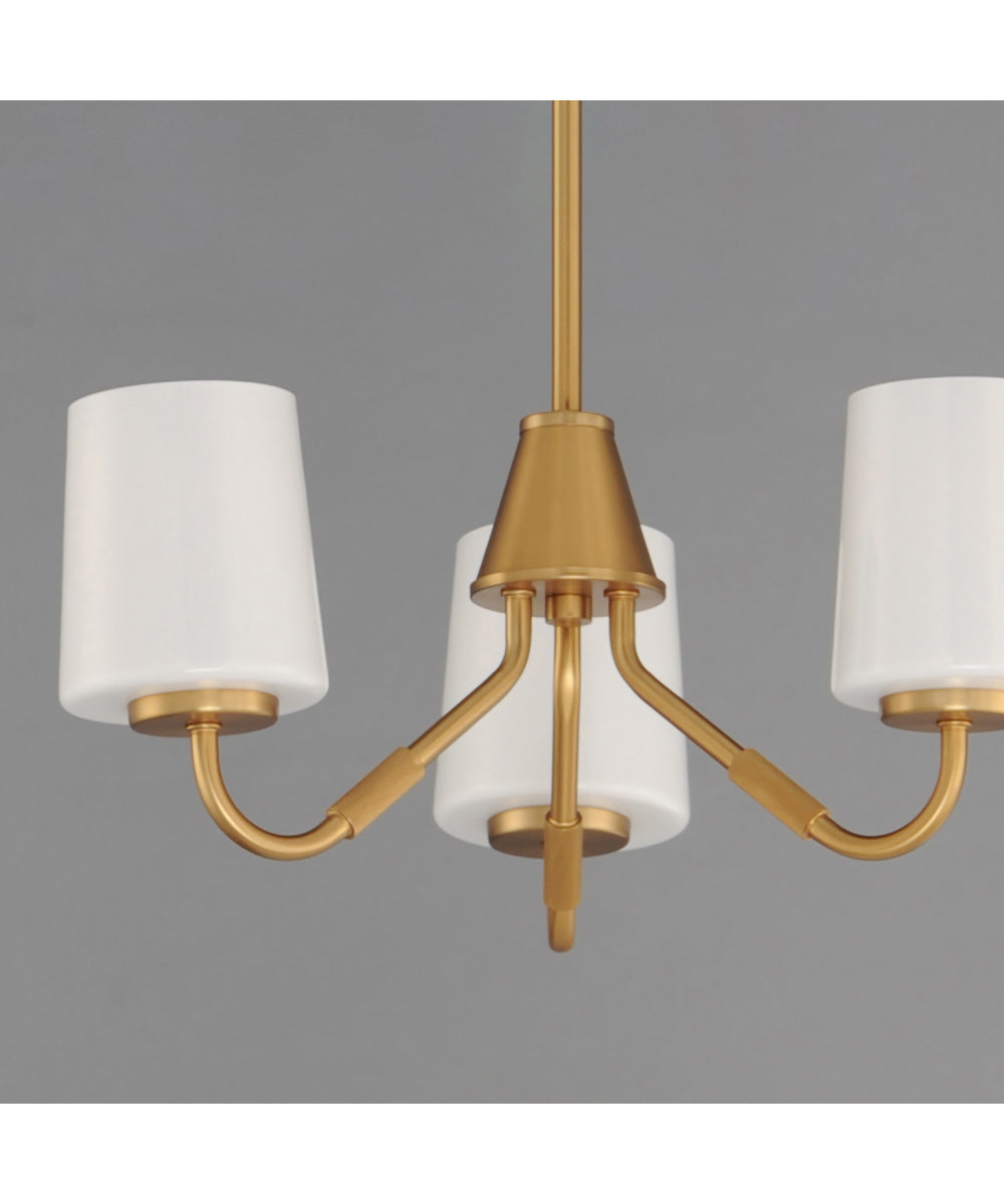 Durham 3-Light Chandelier Natural Aged Brass