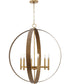 Allegheny 6-Light Pendant Soft Gold