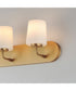Durham 3-Light Strip Bath Vanity Natural Aged Brass
