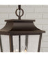 Chandler 4-Light Outdoor Hanging-Lantern Oiled Bronze