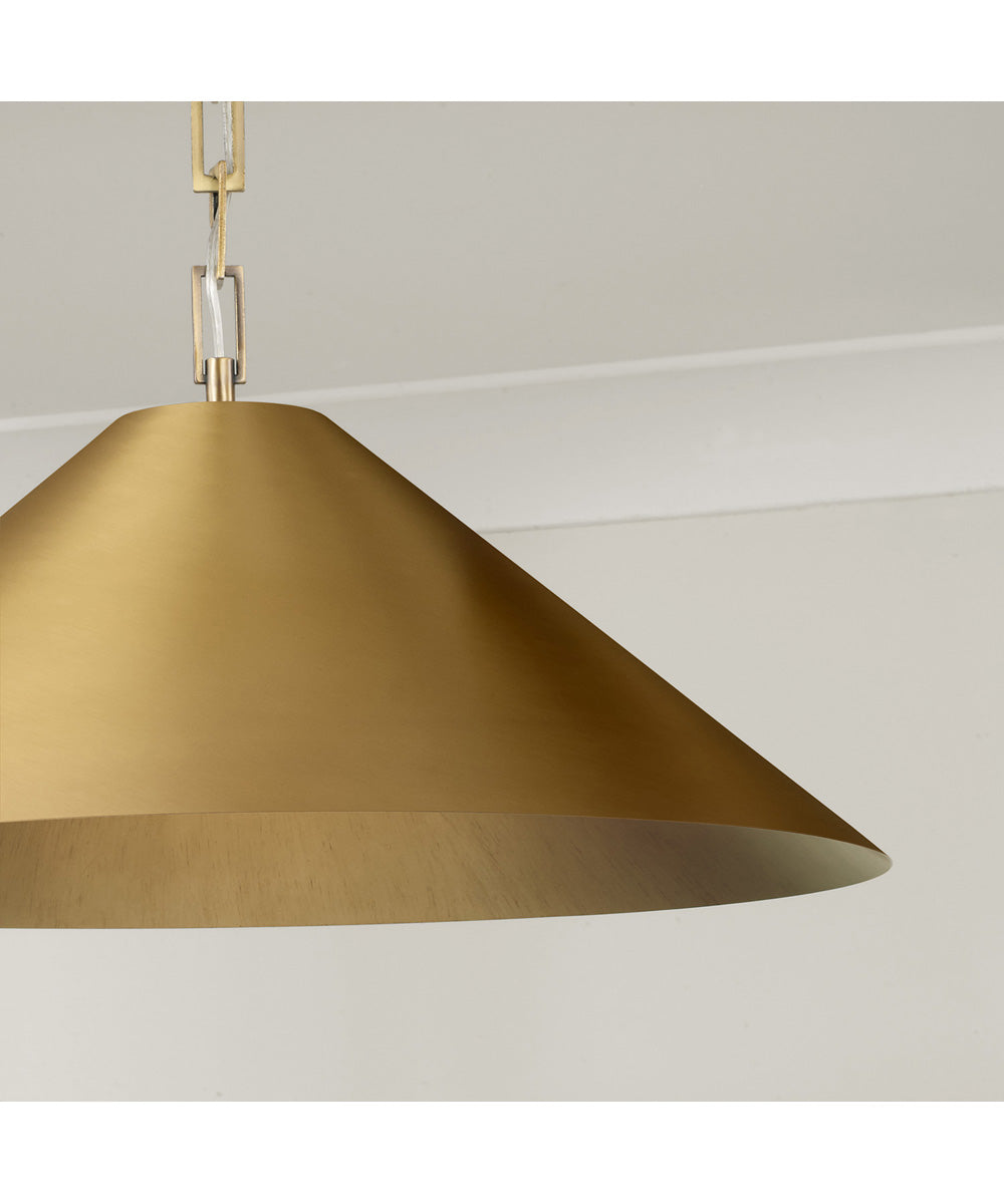 Avery 1-Light Pendant Aged Brass