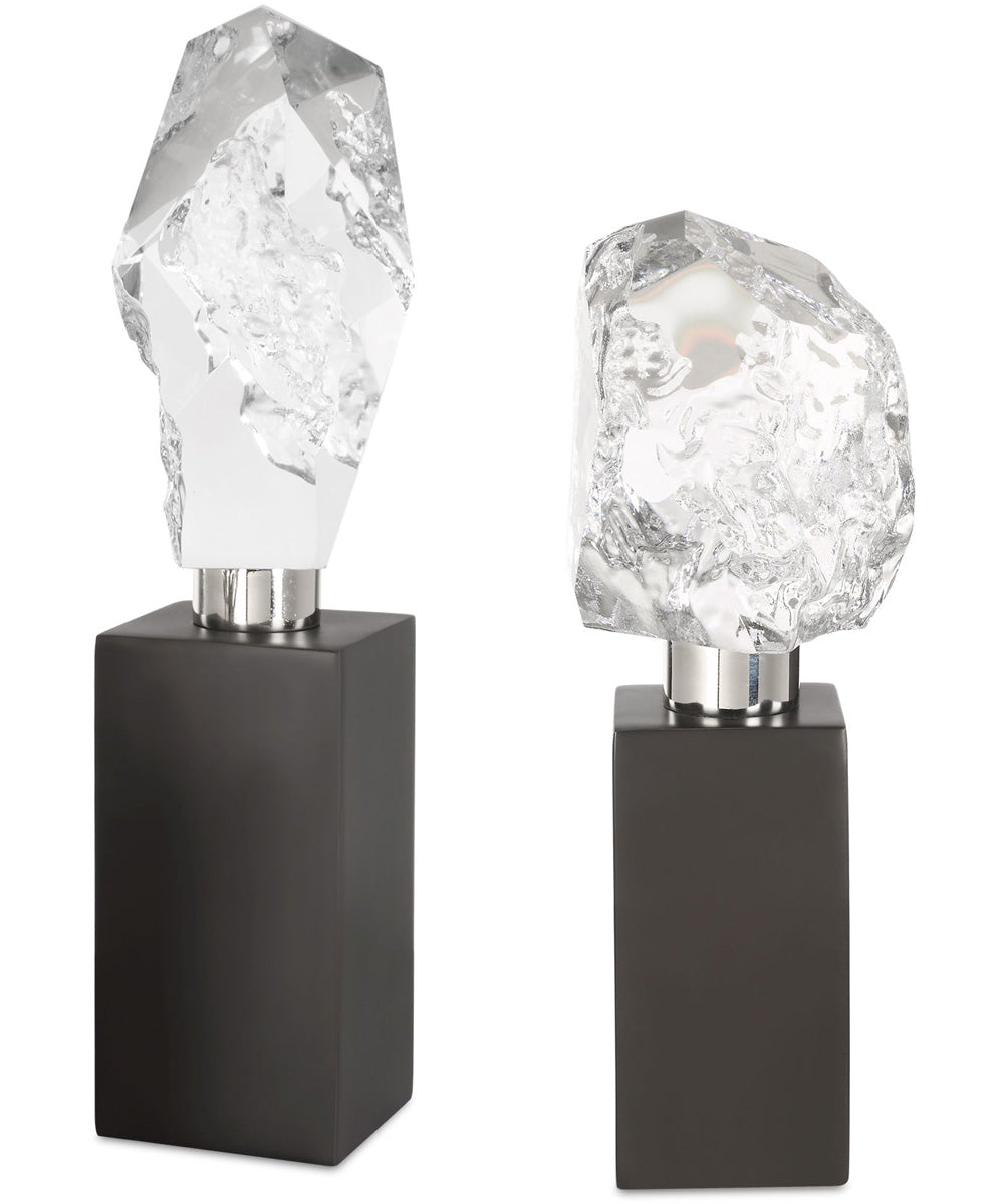 Crystal Peak Sculptures Set of 2