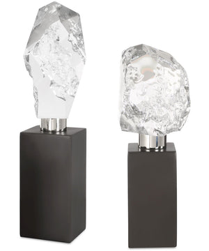 Crystal Peak Sculptures Set of 2