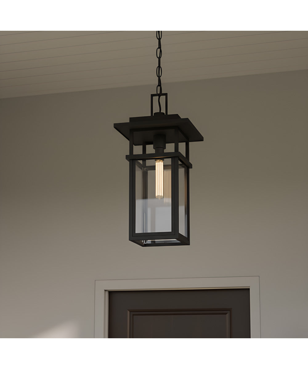 Morgan 1-light Outdoor Pendant Light Earth Black