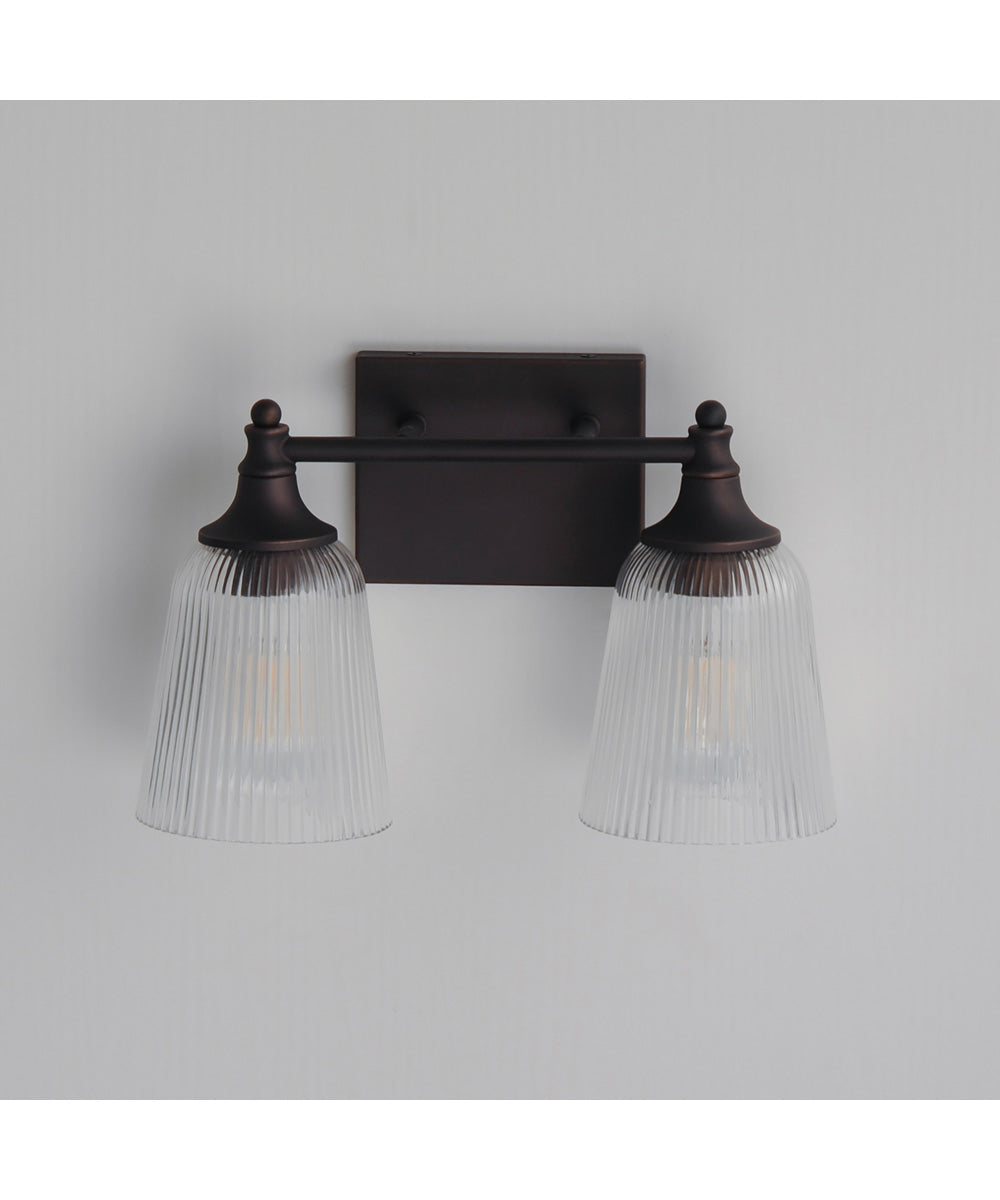 Julip 2-Light Bath Vanity Dark Bronze