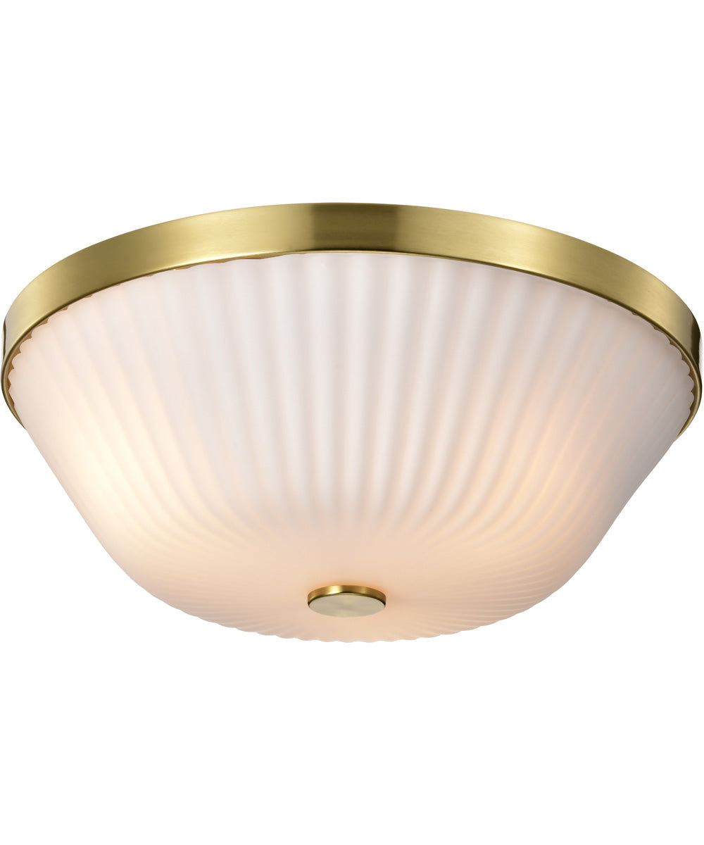 Royale 3-Light Close-to-Ceiling Burnished Brass