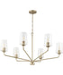 Celino 6-Light Large Chandelier Champagne Bronze