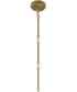 Pilar 6-Light Chandelier Brushed Gold