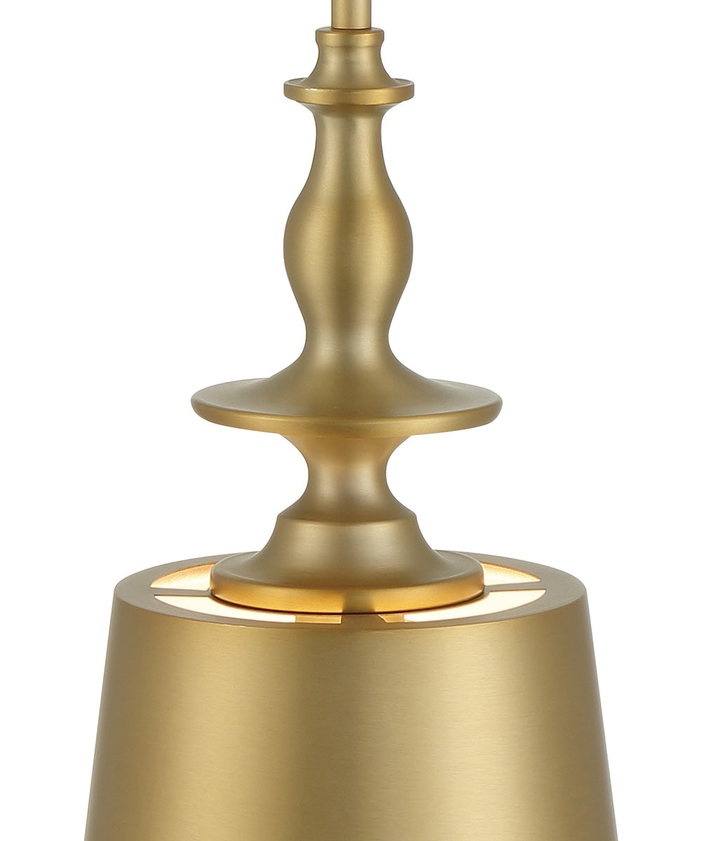 Ava  1 Light Pendant Brushed Gold