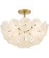Audrey 4-light Semi Flush Mount Brushed Gold