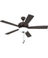 EOS 2 Light Frosted White Bowl 52" Ceiling Fan 2-Light Fan Classic Bronze