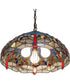 18" Wide Tiffany Hanginghead Dragonfly Pendant