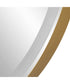 Crofton Lighted Brass Round Mirror