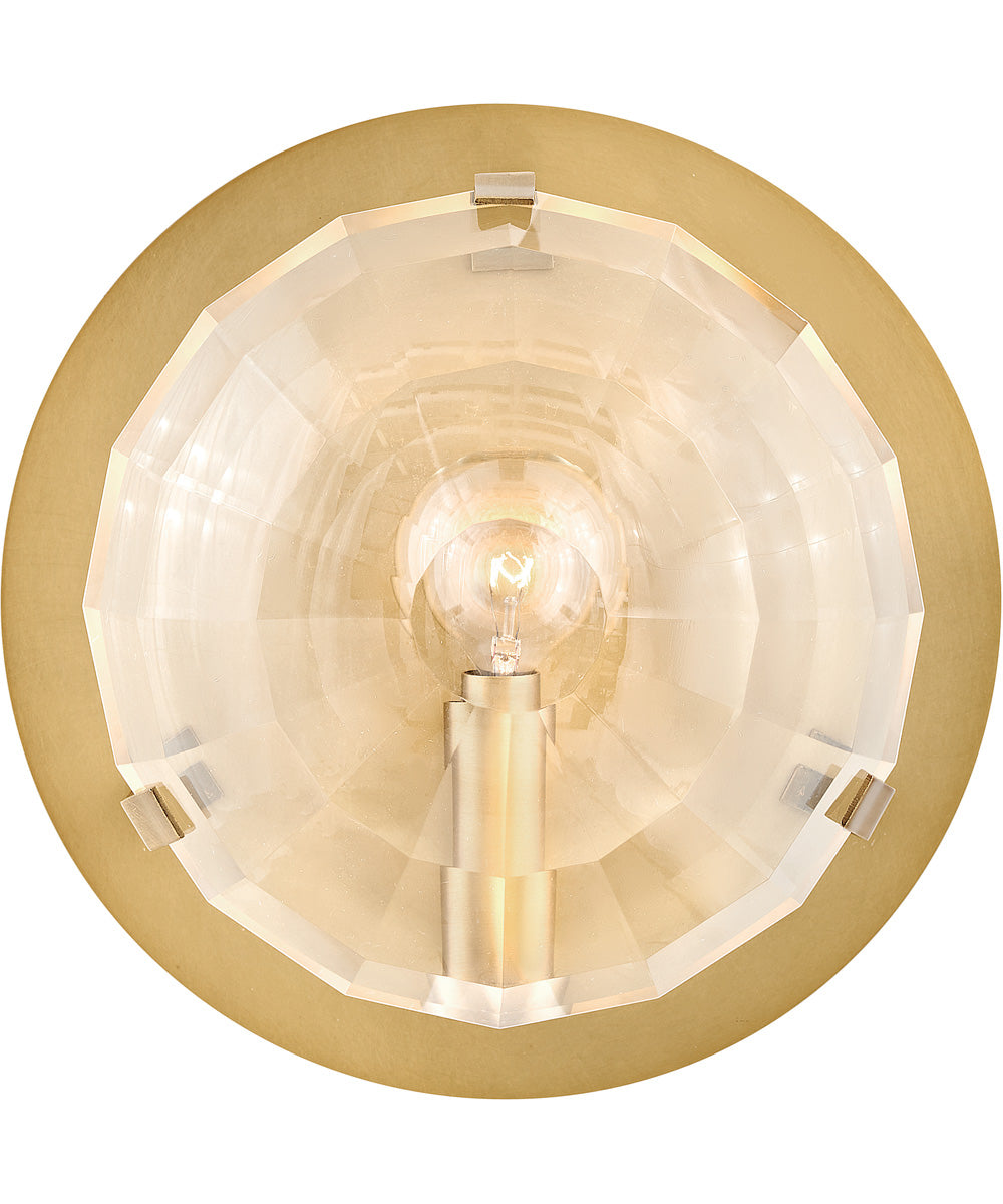 Nala 1-Light Small Single Light Sconce in Heritage Brass