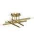Arya 4-Light 20" Semi-Flush Mount Light Brushed Gold