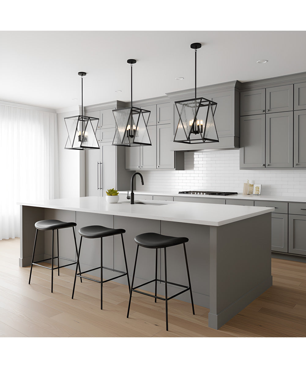 Clovis 4-light Pendant Matte Black