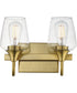 Goblet 2-Light Wall Sconce Natural Aged Brass