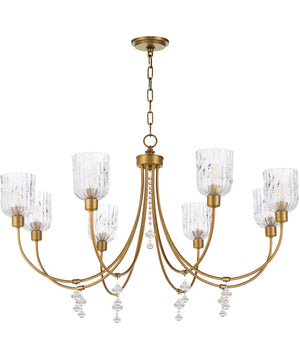 Meriam 8-light Chandelier Brushed Brass