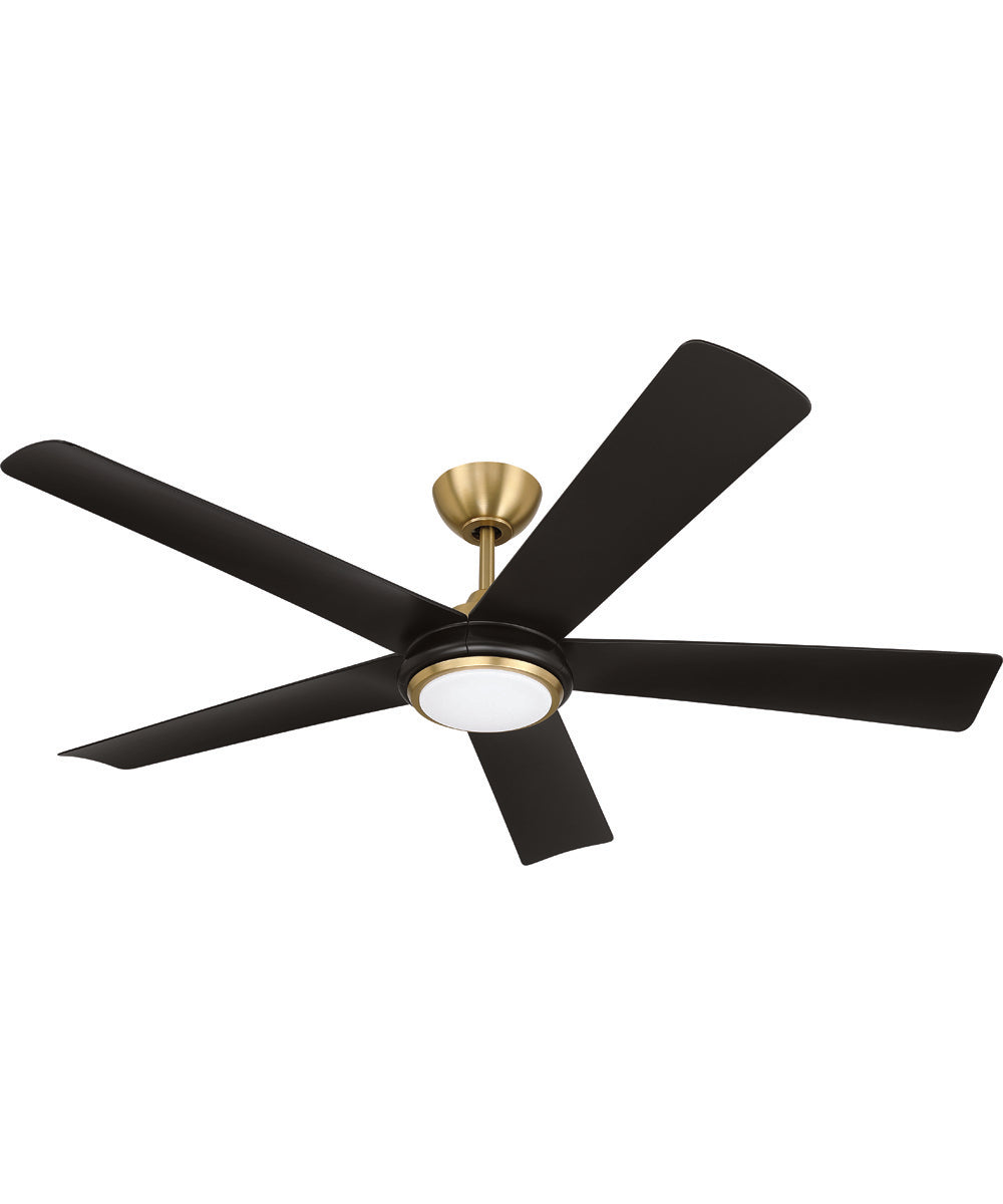 Frye 52" 5-Blade Indoor ceiling Fan 1-Light Fan Satin Brass