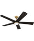 Frye 52" 5-Blade Indoor ceiling Fan 1-Light Fan Satin Brass