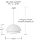 Jensen 1-Light Pendant Matte White