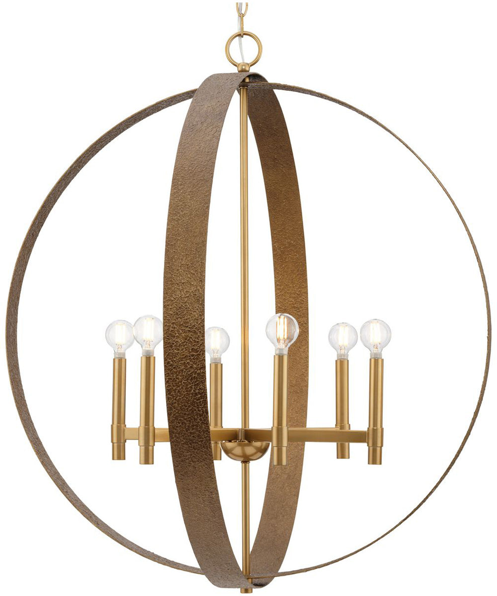 Allegheny 6-Light Pendant Soft Gold