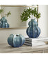 Ocean Wave Outdoor Glazed Vases Set of 2