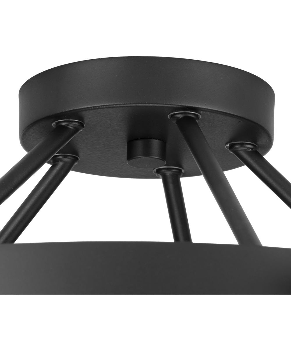 Breckenridge 5-Light Semi-Flush Mount Matte Black