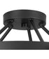 Breckenridge 5-Light Semi-Flush Mount Matte Black