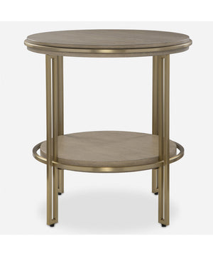 Elise Round Brass Side Table
