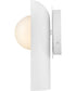 Zuri 1-Light Medium Single Light Sconce in Satin Off-White