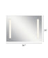 36"W x 26"H 4-Light Integrated LED Backlit Mirror with Bluetooth Soundbar