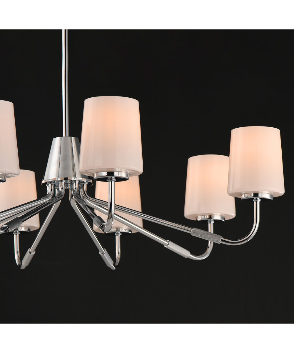 Durham 8-Light Chandelier Polished Chrome
