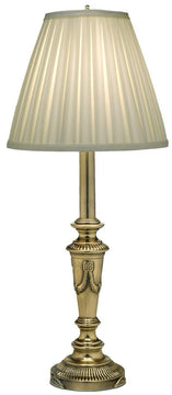 28"H 1-Light Buffet Lamp Burnished Brass