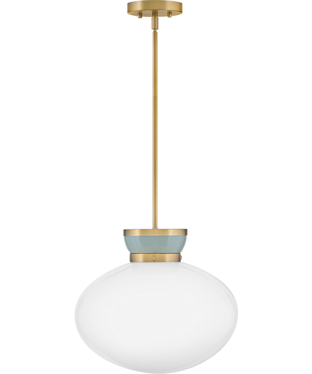 Lucy 1-Light Medium Pendant in Lacquered Brass