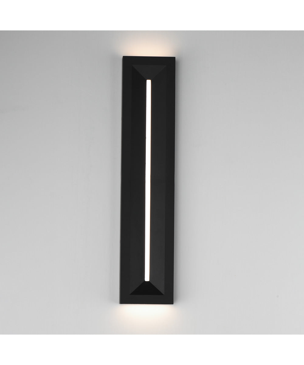 Fosso 24 inch LED Outdoor Wall Sconce - 5cct Black