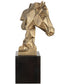 Chiseled Horse Bust Sculpture