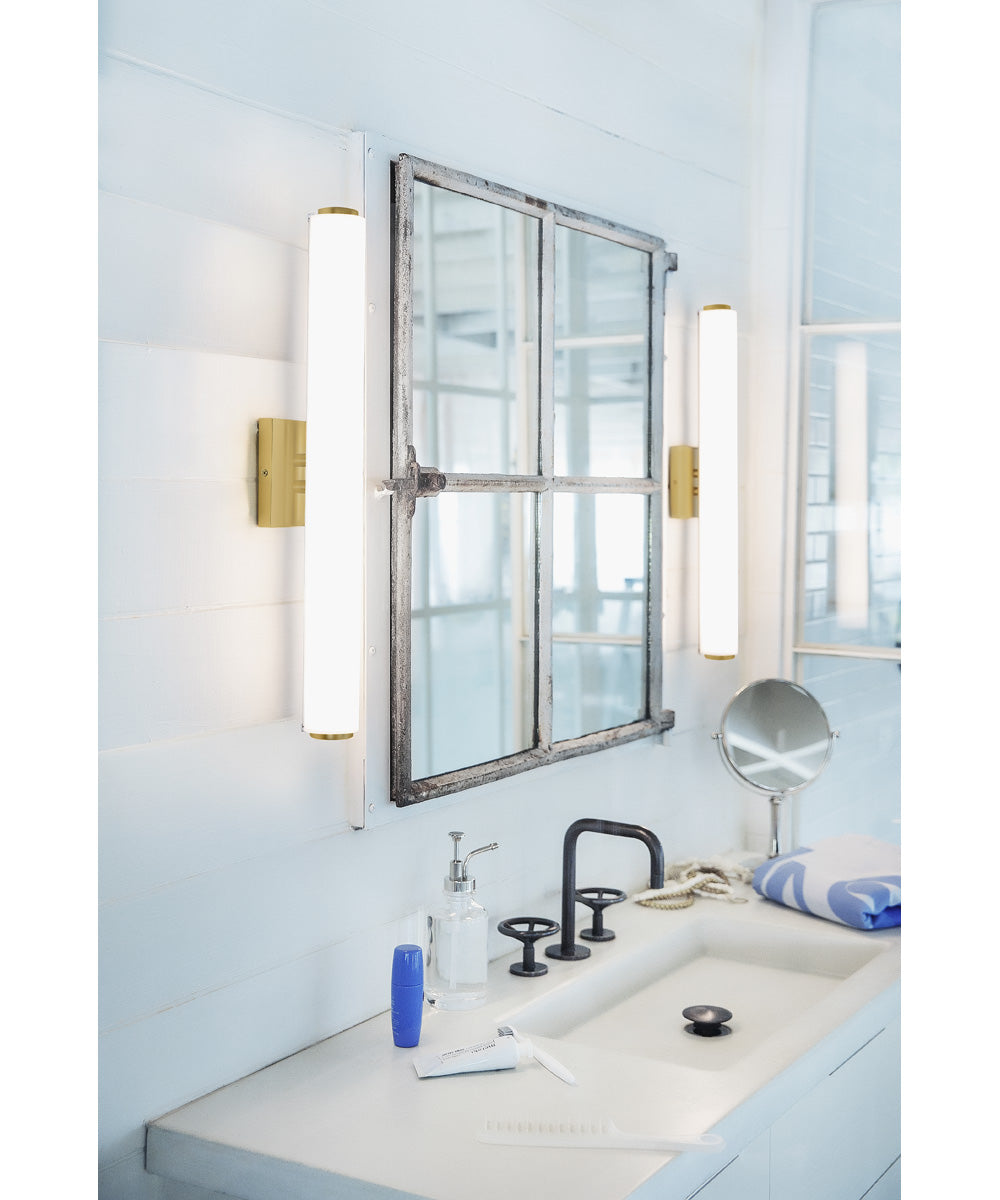 Marti LED-Light Large LED Vanity in Lacquered Brass