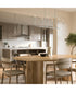 Reines 6-Light Linear Chandelier Brushed Nickel