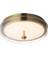 Voto LED Flush Mount Natural Aged Brass
