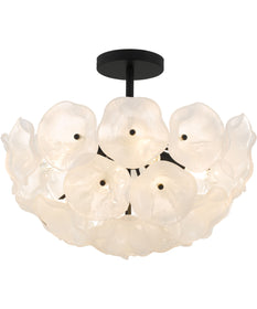 Audrey 4-light Semi Flush Mount Matte Black