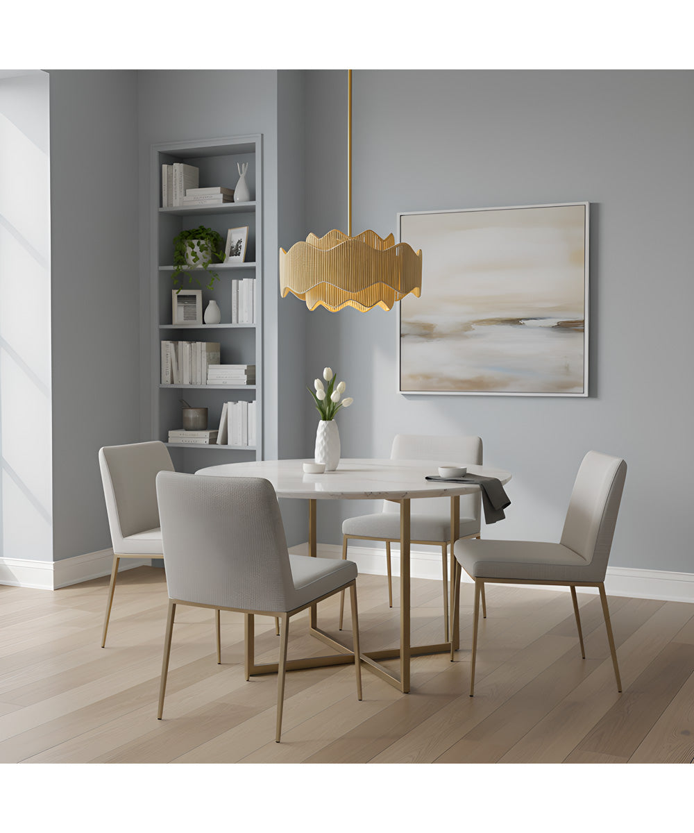 Evander 3-light Pendant Brushed Gold