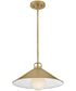 Milo 1-Light Large Pendant in Lacquered Brass