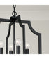 Courtney 4-Light Foyer Matte Black
