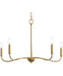 Ilia 5-Light Chandelier Brushed Gold