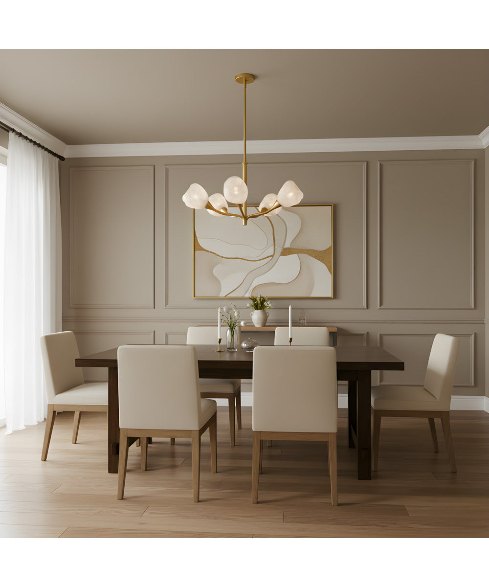 Adelyn 5-light Chandelier Gold Leaf